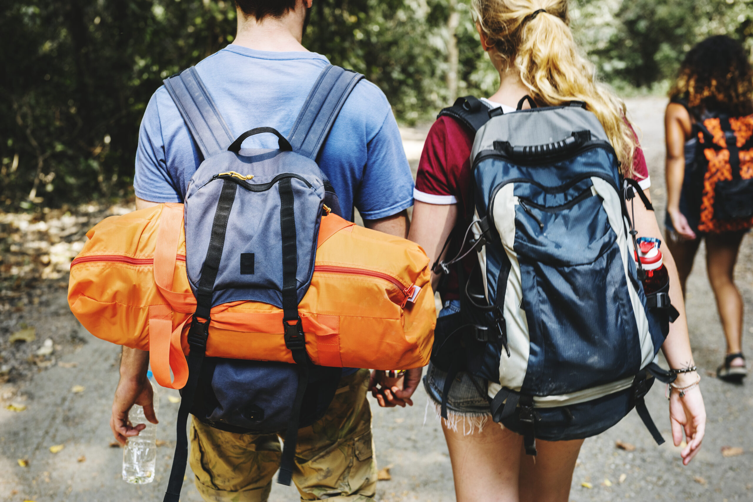 Group of friends traveling